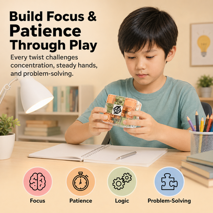 Smart 3D Maze Cube Puzzle Toy