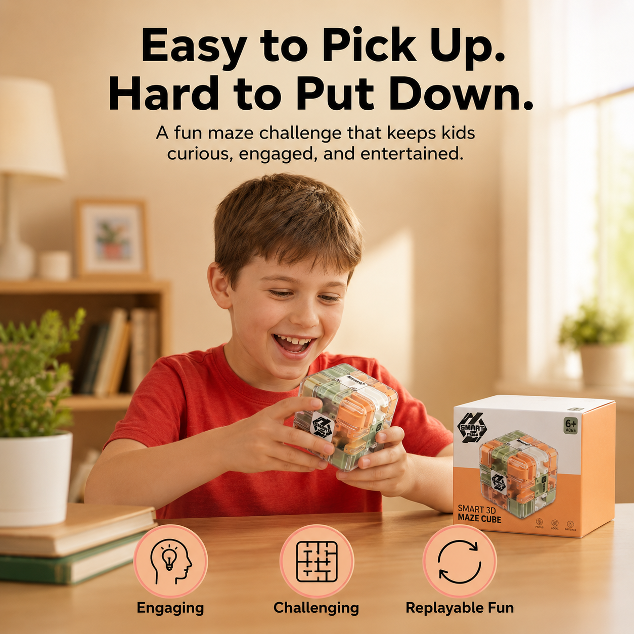 Smart 3D Maze Cube Puzzle Toy