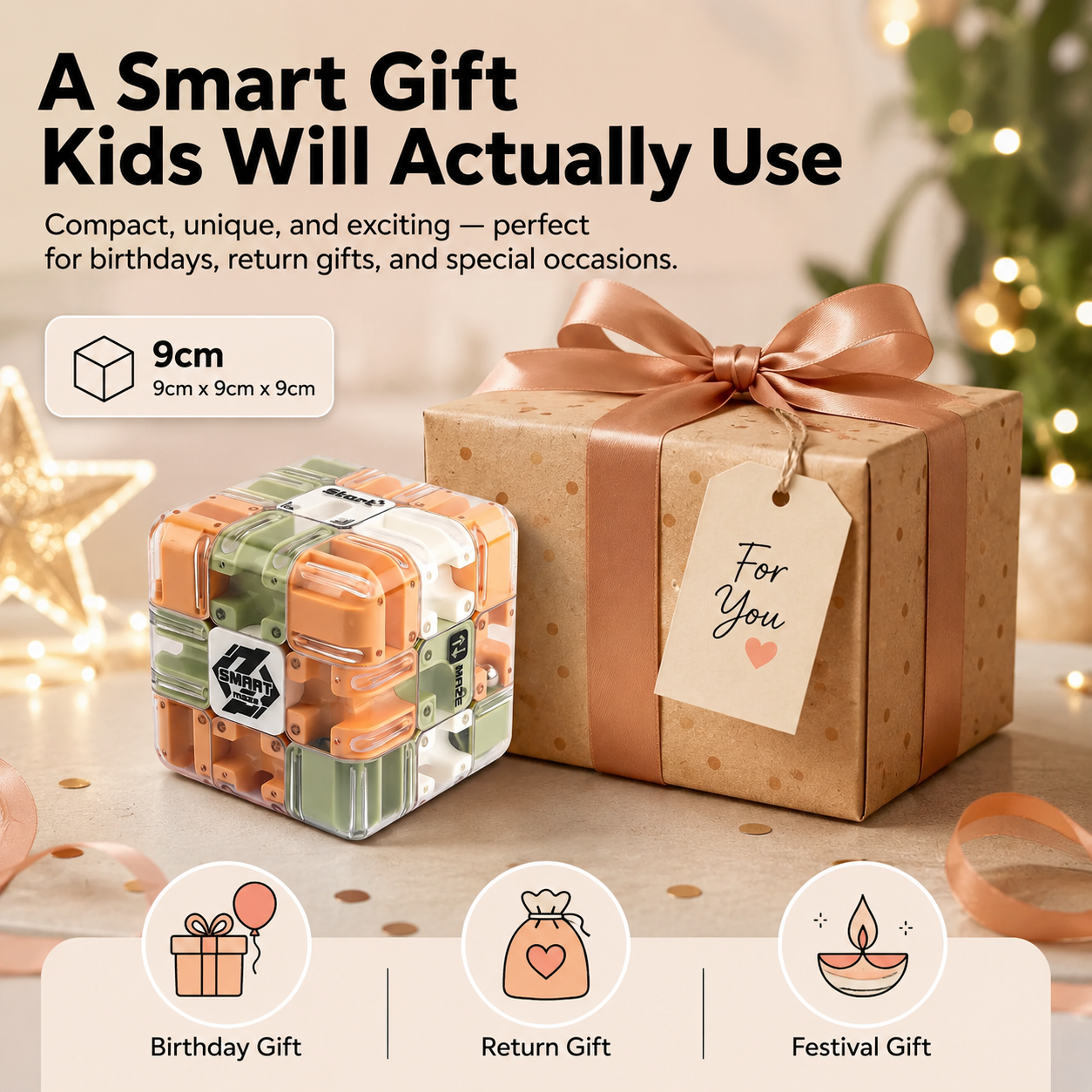 Smart 3D Maze Cube Puzzle Toy
